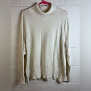 Lane Bryant Woman’s Plus Size Cream Casual Acrylic Blend Cozy Sweater Size 26/28